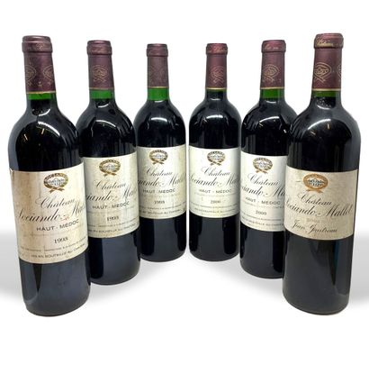 6 bouteilles de Château SOCIANDO-MALLET Haut-Médoc...