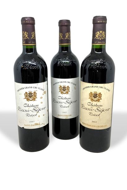 null 7 bottles: 

- 3 Château BEAU-SEJOUR BECOT, Premier Grand Cru Classé, Saint-Emilion,...