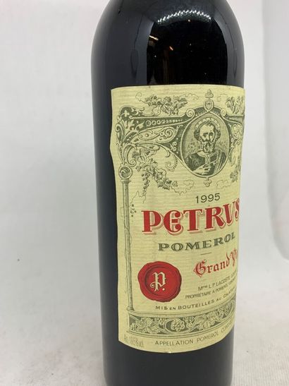 null 1 bottle of PETRUS Pomerol 1995, Grand Vin, Mme L.P. Lacoste-Loubat, label very...