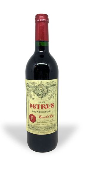 null 1 bottle of PETRUS Pomerol 1995, Grand Vin, Mme L.P. Lacoste-Loubat, very slightly...