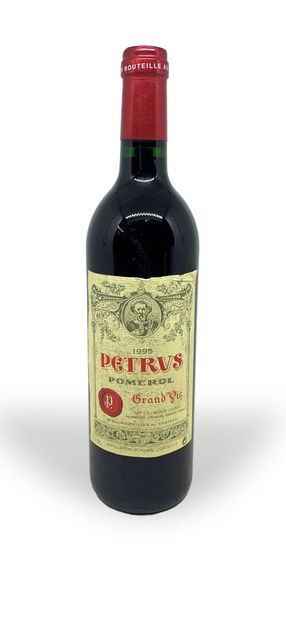  1 bouteille de PETRUS Pomerol 1995, Grand Vin, Mme L.P. Lacoste-Loubat, étiquette...