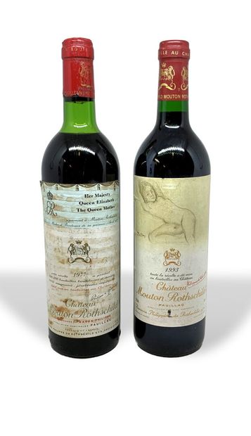 2 bouteilles de Château MOUTON-ROTSCHILD...