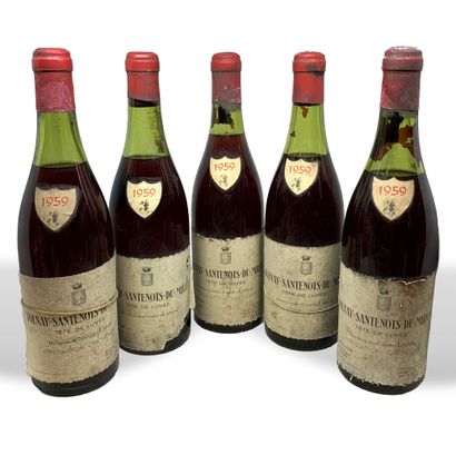null 8 bouteilles de VOLNAY-SANTENOTS-DU-MILIEU Tête de Cuvée 1959 du Domaine des...