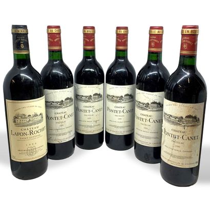  11 bouteilles : 
- 5 Château HAUT-MARBUZET Saint-Estèphe 2006, étiquettes avec très...