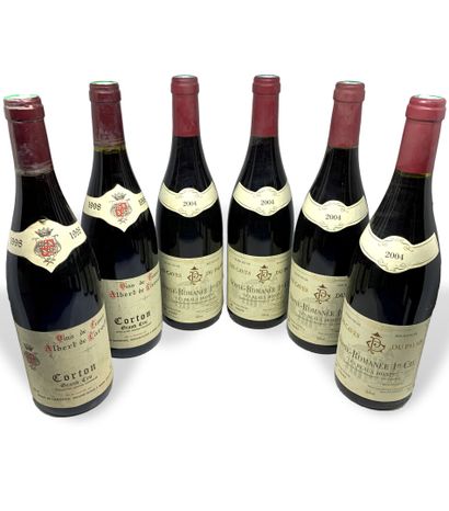 12 bouteilles : 
- 2 CORTON Grand Cru 1998...