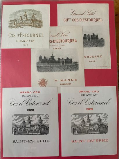 null 2 albums of about 600/800 labels of Bordeaux wines, mostly Grands Crus Classés,...