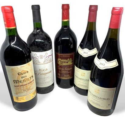 null 11 magnum : 

- 7 Château de LAVAGNAC Bordeaux 2001, étiquette et capsules légèrement...