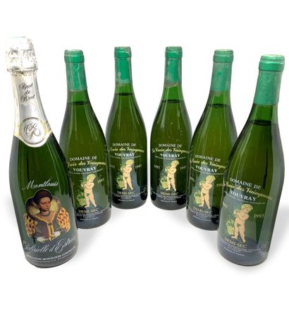 null 12 bottles : 

- 10 VOUVRAY from Domaine de la Croix des Vainqueurs, 5 demi-sec...