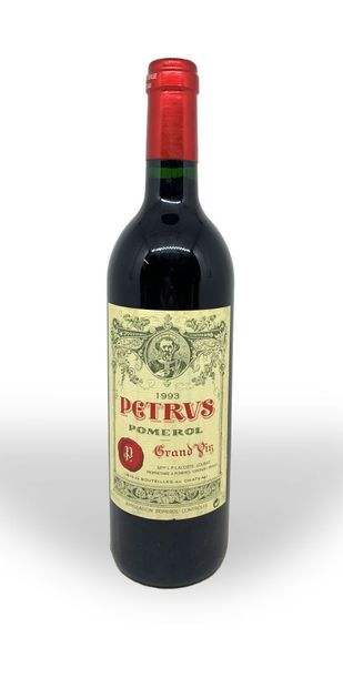  1 bouteille de PETRUS Pomerol 1993, Grand Vin, Mme L.P. Lacoste-Loubat, étiquette...