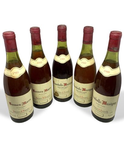 5 bottles of Domaine G. ROUMIER: 

- 2 BONNES-MARES...