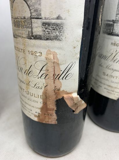null 6 bouteilles de GRAND VIN DE LEOVILLE du MARQUIS DE LA CASES : 

- 1 de 1988,...