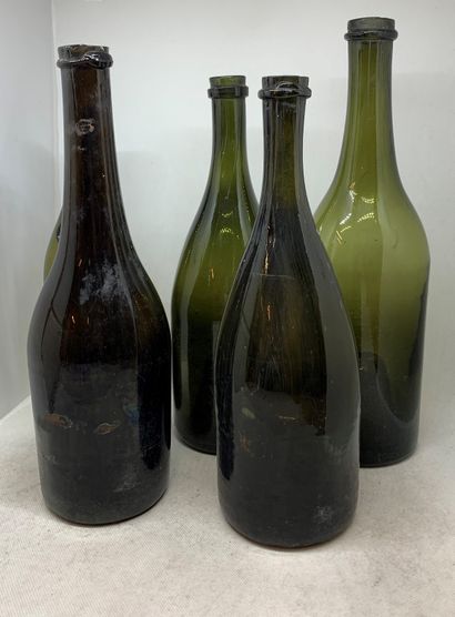 null 25 empty antique bottles