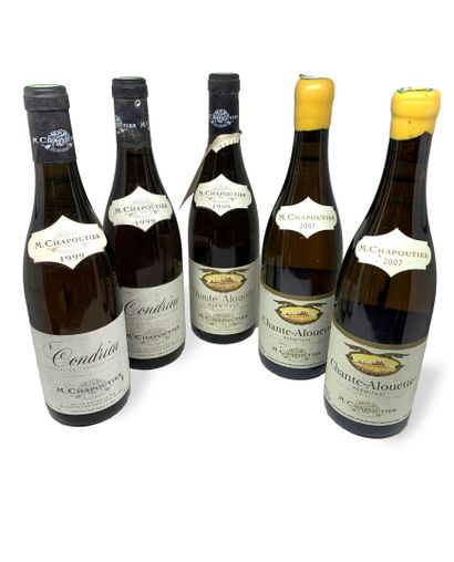 9 bottles : 

- 2 CONDRIEU Maison Chapoutier...
