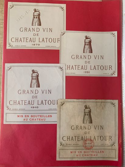 null 2 albums of about 600/800 labels of Bordeaux wines, mostly Grands Crus Classés,...