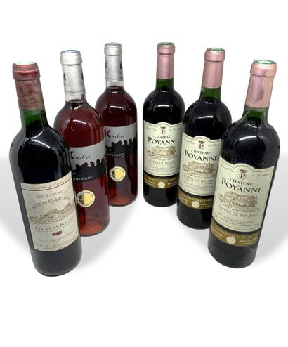 null 12 bottles : 

- 5 Château de MOULIN de LAVAUD Lalande de Pomerol 2000

- 1...