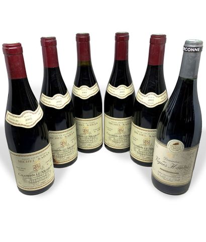 12 bouteilles : 
- 5 CHAMBOLLE-MUSIGNY Derrière...