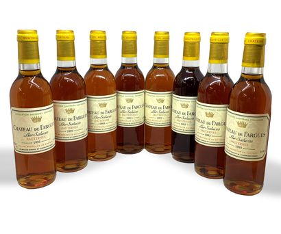 null 24 half-bottles of Château de FARGUES Lur Saluces Sauternes 1993, 4 base neck,...