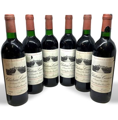 null 12 bottles : 

- 6 Château CANON 1er, Saint Emilion Grand Cru 1986, 2 base neck,...
