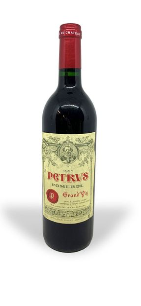 null 1 bouteille de PETRUS Pomerol 1995, Grand Vin, Mme L.P. Lacoste-Loubat, étiquette...