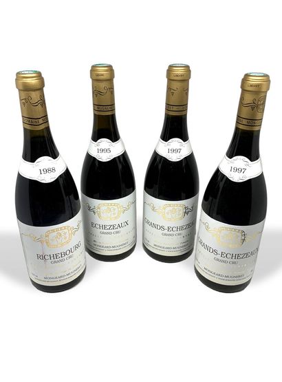 null 9 bouteilles du Domaine MONGEARD-MUGNERET : 

- 1 RICHEBOURG Grand Cru 1988,...