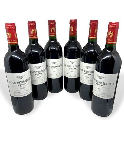 null 12 bouteilles de Château BISTON-BRILETTE Moulis 2001