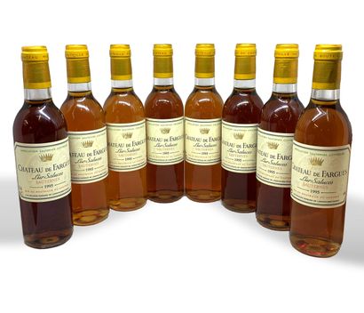 null 24 demi-bouteilles de Château de FARGUES Lur Saluces Sauternes 1995, 1 base...