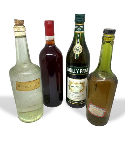 12 bottles of various alcohols including...