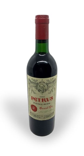 1 bottle of PETRUS Pomerol 1986, trade cap,...