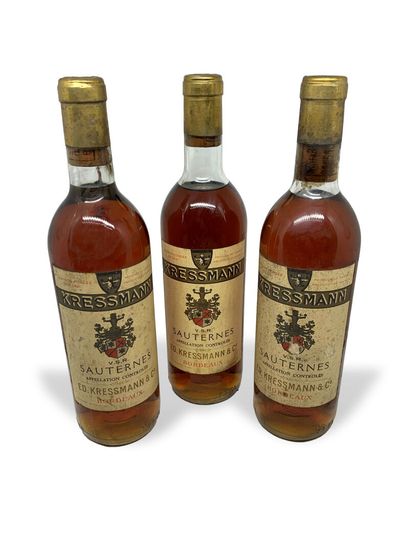 null 9 bottles: 

- 3 BORDEAUX Réserve Personnelle 1966 from Château MALAGAR, 1 slightly...