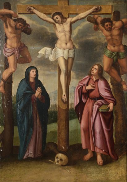 École ANVERSOISE vers 1600 
La Crucifixion...