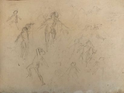  After Pierre-Auguste RENOIR 
Sketch 
Pencil on paper. 
23 x 31 cm