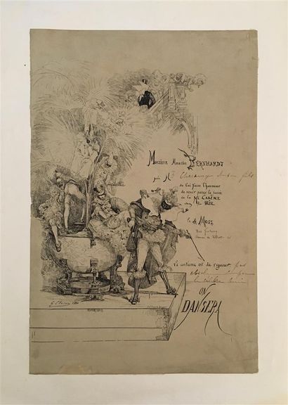 null Georges CLAIRIN (1843-1919)

Billet d'invitation à la soirée de la Mi-carême...