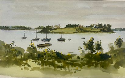 null Henri DAVY (1913 - 1988)

Lot de 4 aquarelles sur le thème des bateaux



Les...