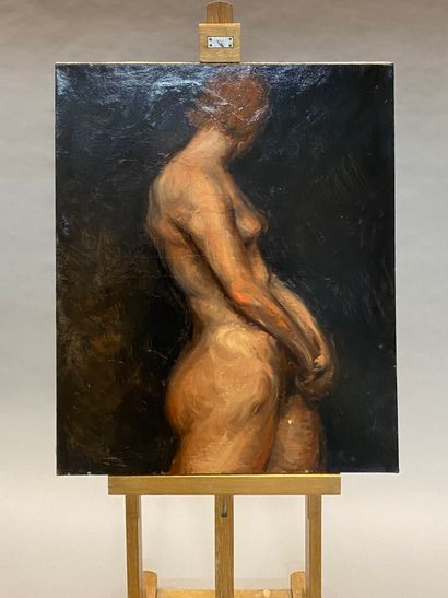  Claude VOLKENSTEIN (1940) 
Female nude 
Oil on canvas, located and dated 1966 on...