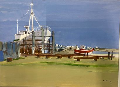 null Henri Davy (1913-1988)

Lot de 4 aquarelles sur le thèmes des bateaux



Voiliers...