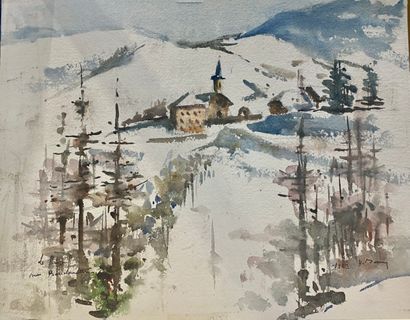 null Henri DAVY (1913-1988)

Lot de 4 aquarelles de paysages enneigés 



Sur l'autoroute...