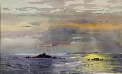 null Henri DAVY (1913 - 1988)

Lot of 4 watercolors on the theme of sunset 



Sunset...