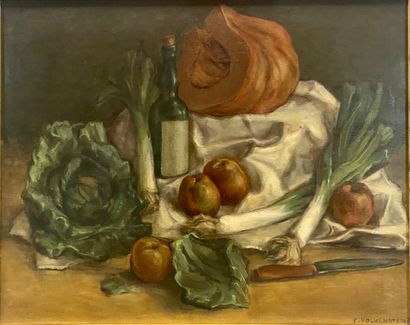 null Claude VOLKENSTEIN (1940)

Two still lifes :



- Still life with apples 

Oil...