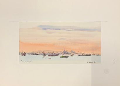 null Henri DAVY (1913-1988)

Ensemble de 4 aquarelles sur papier le thème de paysages...