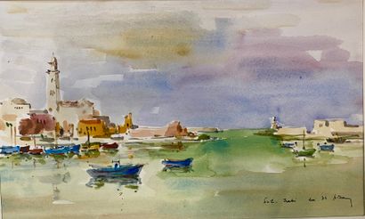 null Henri Davy (1913-1988)

Lot of 4 watercolors of aquatic landscapes



River...