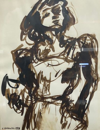 null Claude VOLKENSTEIN (1940)

Study of a woman and a man

Ink on paper.

(1) 32.7...