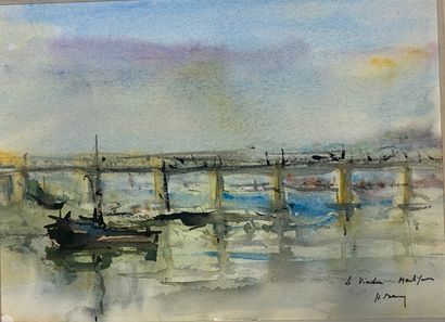 null Henri Davy (1913-1988)

Lot of 4 watercolors of aquatic landscapes



River...