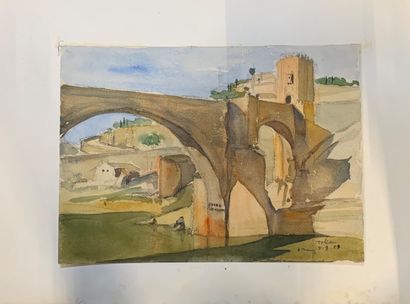 null Henri DAVY (1913-1988)

Set of 4 watercolors on the theme of oriental villages:...