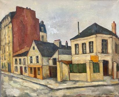 Claude VOLKENSTEIN (1940) 
Landscape of Paris,...