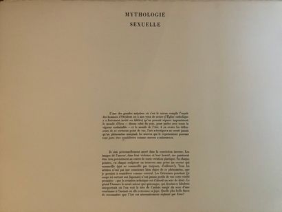 null André MASSON (1896-1987) Mythologie sexuelle. Lithographie. Format de l'album...