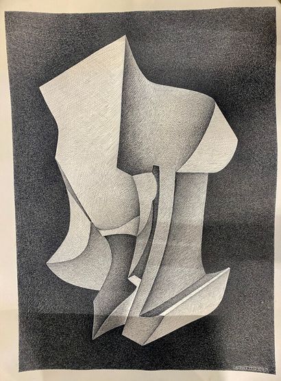  Claude VOLKENSTEIN (1940) 
Strong batch of sketches, drawings, preparatory studies,...