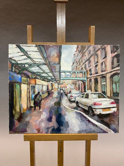 null Claude VOLKENSTEIN (1940)

Saint-Lazare station, inner street

Oil on canvas,...