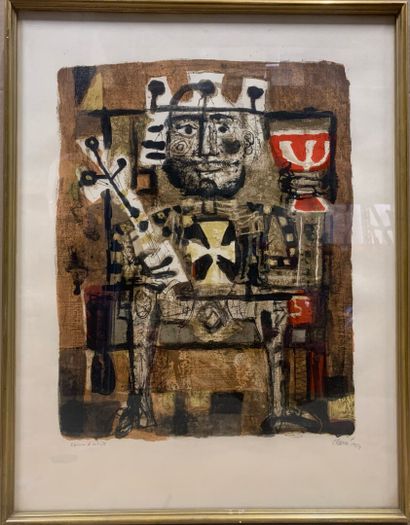 null Antoni CLAVÉ (1913-2005)

The King Drinks

Lithograph signed and dated 1954...