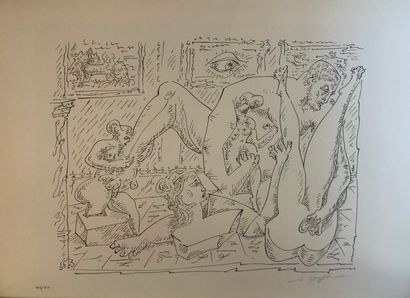 null André MASSON (1896-1987) Sexual mythology. Lithography. Size of the album :...