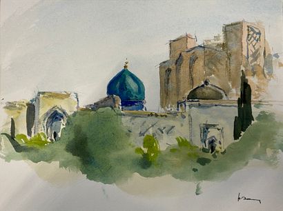 null Henri DAVY (1913-1988)

Lot of 4 watercolors of mosque landscapes



Mosque...